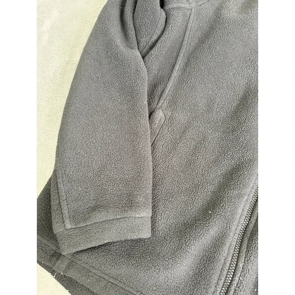 The North Face Full Zip Fleece Jacket Men's Size Large Black Outdoor